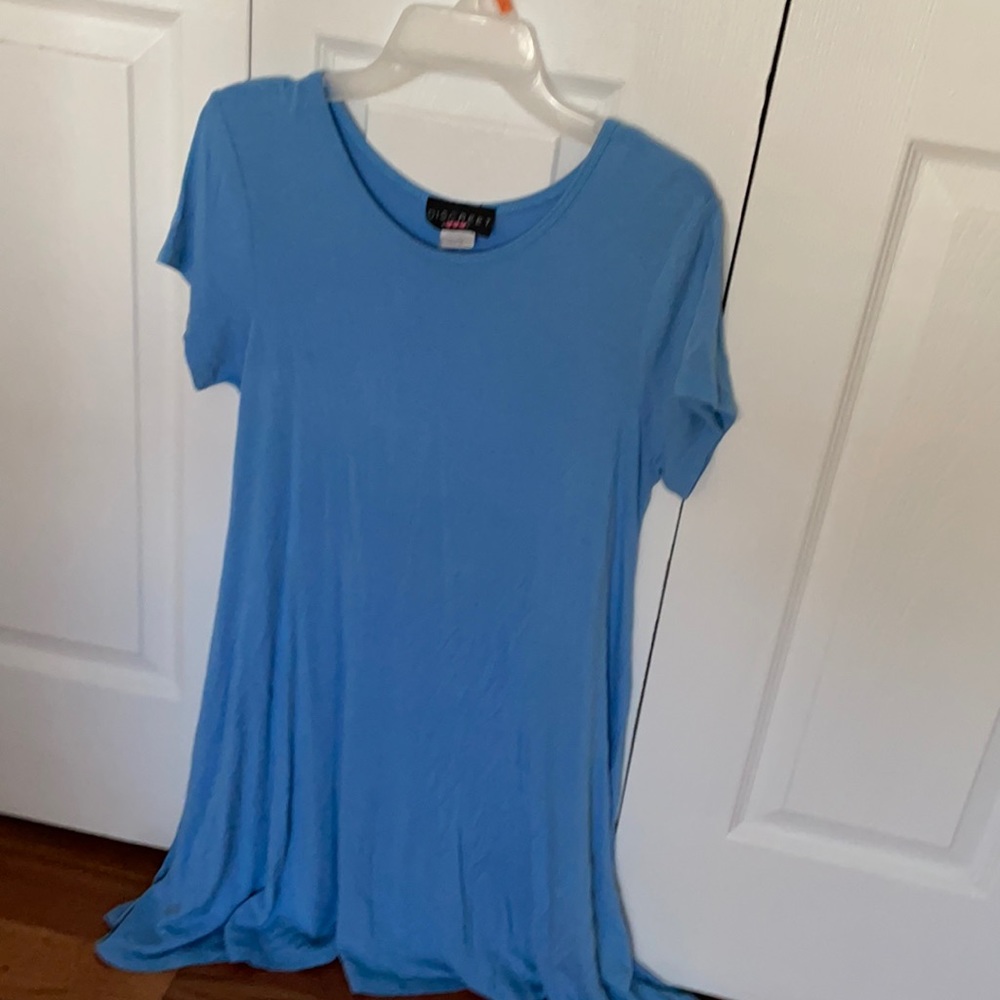Blue t-shirt dress